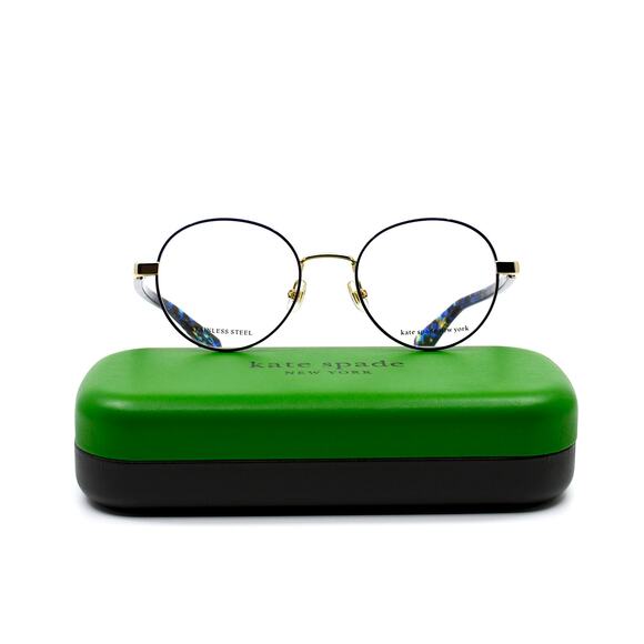 NEW KATE SPADE MARCIANN LKS BLUE GOLD AUTHENTIC EYEGLASSES FRAME - Picture 3 of 12